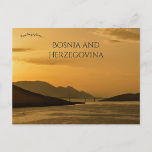 Carte Postale Pont de Peljesac à Neum Bosnie-Herzégovine