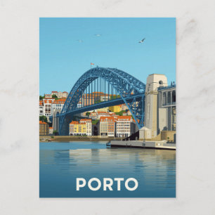 Carte Postale Pont de Porto sur la rivière Douro Cityscape