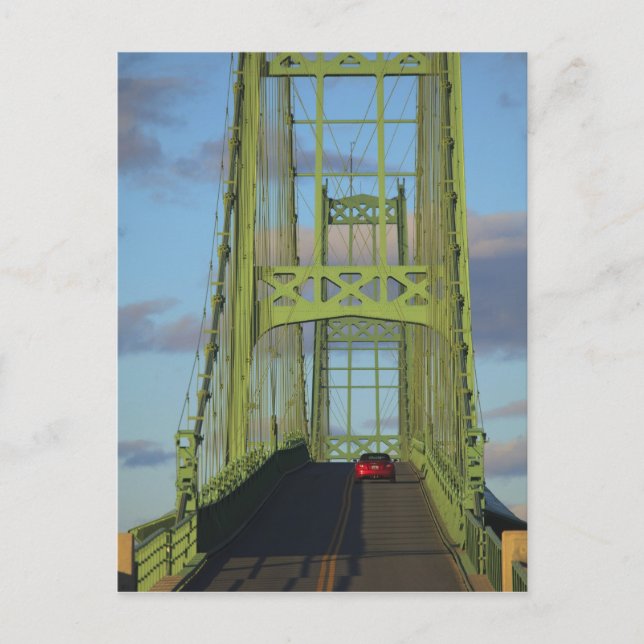 Carte Postale Pont de suspension sur Little Deer Isle (Devant)