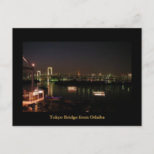 Carte Postale Pont De Tokyo De Odaiba, Tokyo Japon