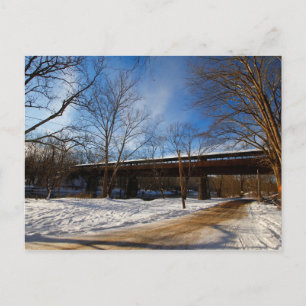 Carte Postale Pont des rêves en hiver, Brinkhaven, Ohio