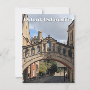 Carte Postale Pont des Soupirs à Oxford
