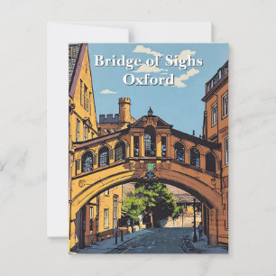 Carte Postale Pont des Soupirs à Oxford Poster Paint