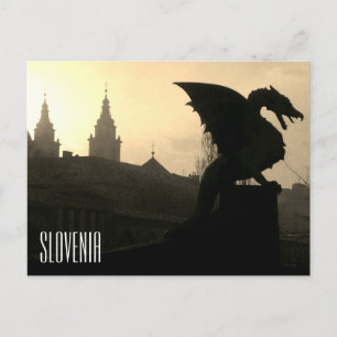 Carte Postale pont-dragon de ljubljana