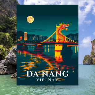 Carte Postale Pont du Dragon Da Nang Vietnam Voyage