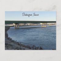 Pont du fleuve Mississippi à Dubuque Iowa
