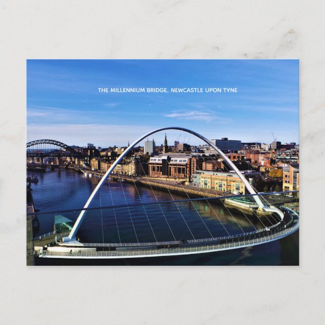 Carte Postale Pont du Millénaire de Newcastle (Devant)