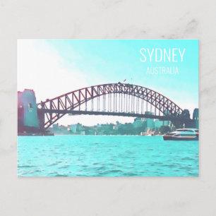 Carte Postale Pont du port de Sydney Imprimé de voyage australie