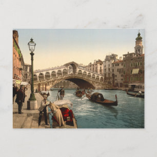 Carte Postale Pont du Rialto II, Venise, Italie