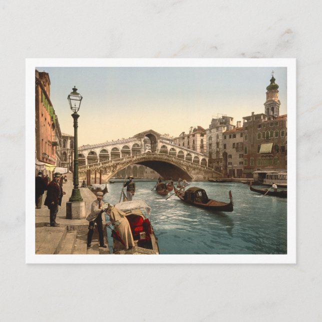 Carte Postale Pont du Rialto II, Venise, Italie (Devant)