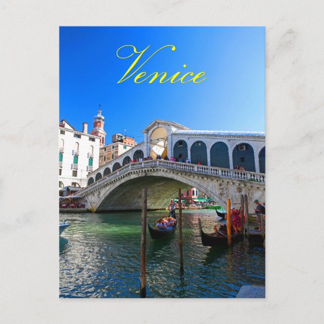 Carte Postale Pont du Rialto Venise - Pro Photo (Devant)