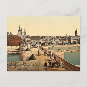 Carte Postale Pont du Vieux-Rhin (c.-à-d. Old Main Bridge) et la
