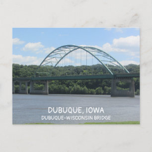 Carte Postale Pont Dubuque-Wisconsin en Iowa