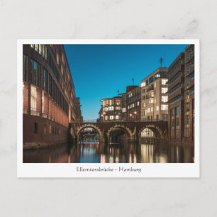 Carte Postale Pont Ellerntorsbrücke à Hambourg
