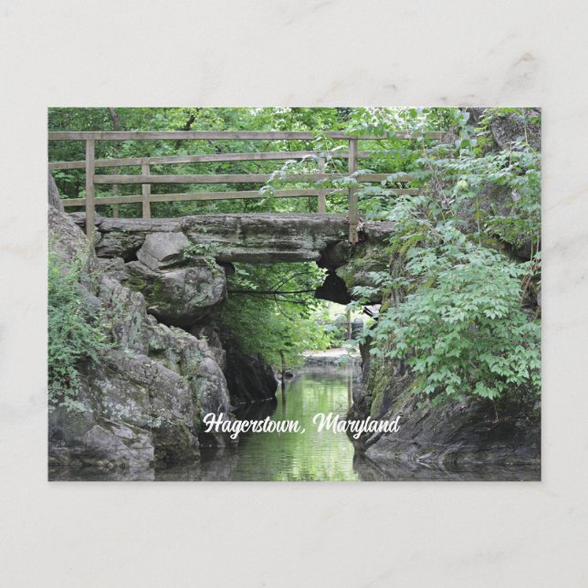 Carte Postale Pont en pierre de Hagerstown, MD (Devant)