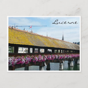 Carte Postale pont floral lucerne