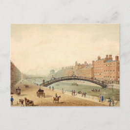Carte Postale Pont Ha'penny, Dublin, Irlande