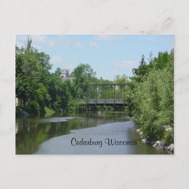 Carte Postale Pont interurbain de Cedar Creek (Devant)