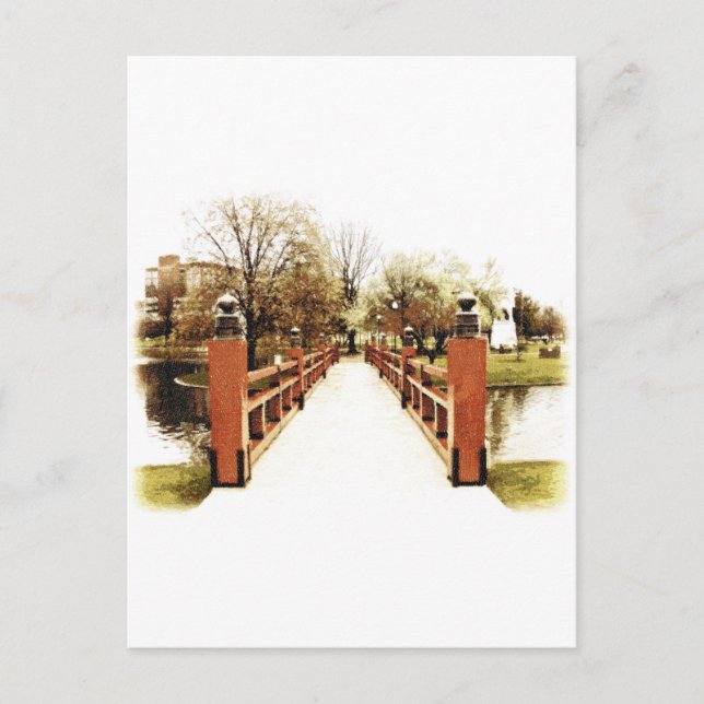 Carte Postale Pont japonais de Huntsville, Alabama (Devant)