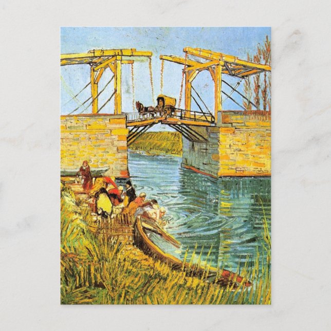 Carte Postale Pont Langlois à Arles par Vincent van Gogh (Devant)