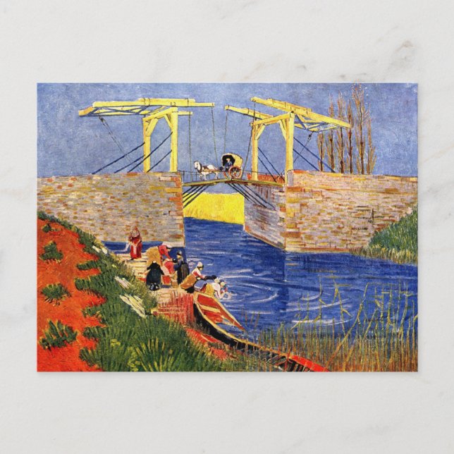 Carte Postale Pont Langlois à Arles par Vincent van Gogh (Devant)