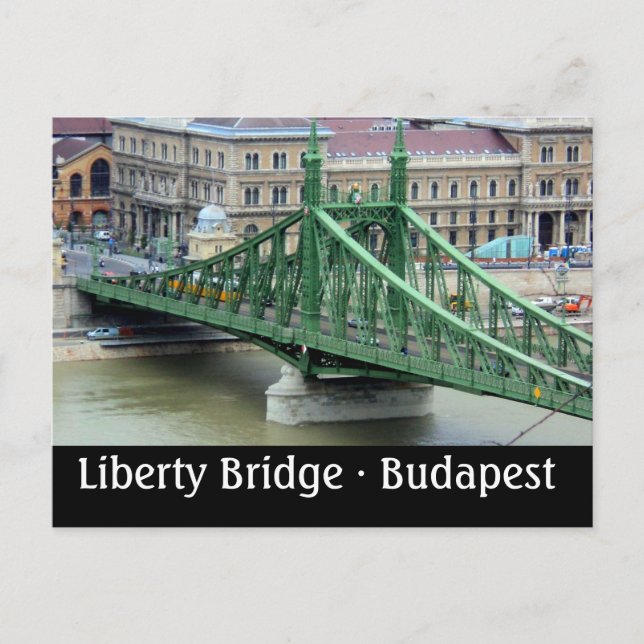 Carte Postale Pont Liberty - Budapest, Hongrie (Devant)