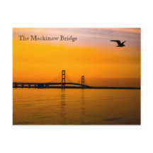 Pont Mackinaw au coucher du soleil
