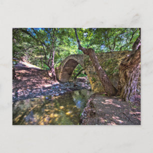Carte Postale Pont médiéval-vénitien de Kelefos dans la forêt ch