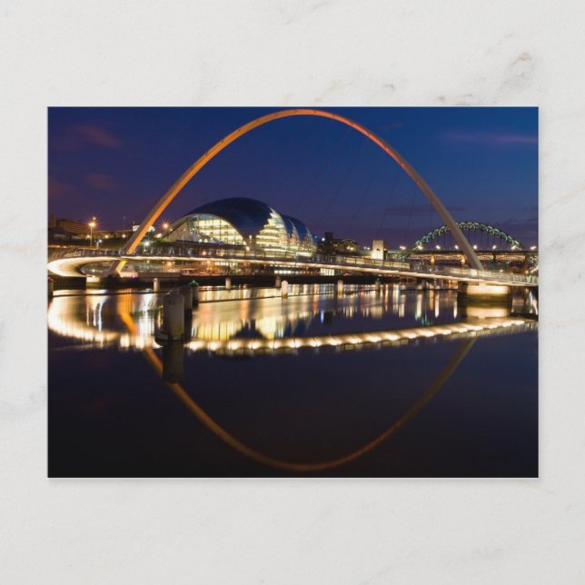 Carte Postale Pont Millenium Newcastle (Devant)