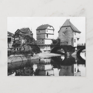 Carte Postale Pont Nahe, Bad Kreuznach, vers 1910