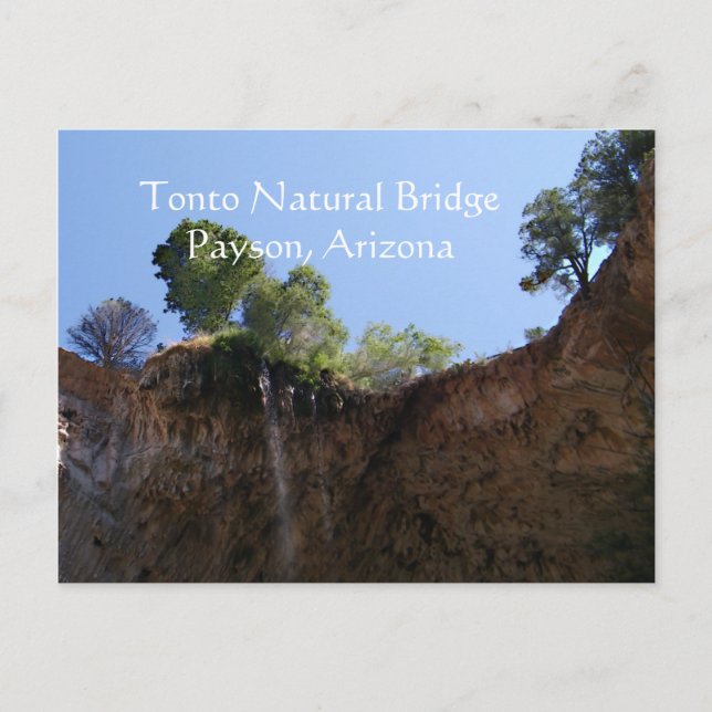 Carte Postale Pont naturel de Tonto Payson, Arizona (Devant)