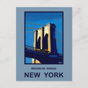 Carte Postale Pont New York Brooklyn