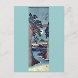Carte Postale Pont Saruhashi, par Ando, Hiroshige