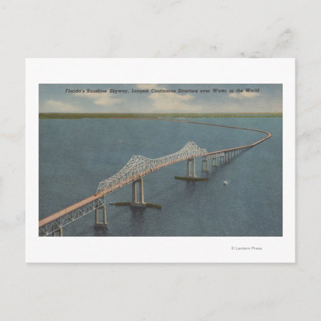 Carte Postale Pont Sunshine Skyway de FlorideFloride (Devant)