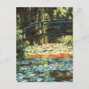 Carte Postale Pont sur l'étang Nénuphar par Claude Monet