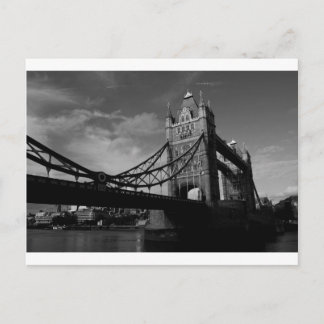 Carte Postale pont tour noir et blanc Image