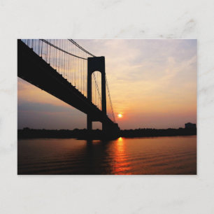 Carte Postale Pont Verrazano à l'aube