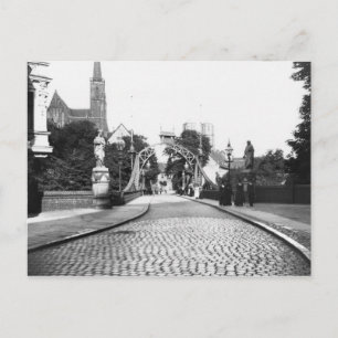 Carte Postale Pont vers la cathédrale, Breslau Pologne, v.1910