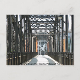 Carte Postale Pont vers les travaux du côté sud, Pittsburgh (PA)