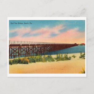 Carte Postale Pont vintage Destin Florida East Pass