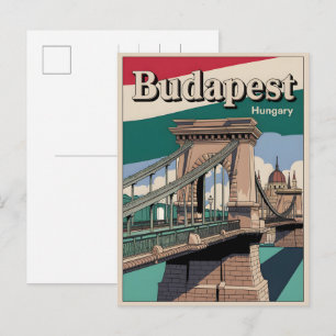 Carte Postale pont vintage elizabeth