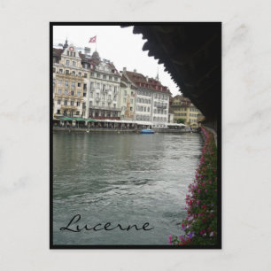 Carte Postale pont vue lucerne