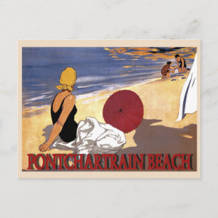 Carte Postale Pontchartrain Beach Family Baignade