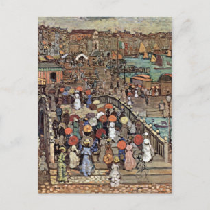 Carte Postale Ponte Della Paglia, Venise par Maurice Prendergast