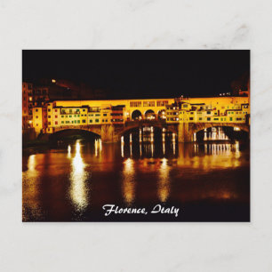 Carte Postale Ponte Vecchio pont à Florence, Italie