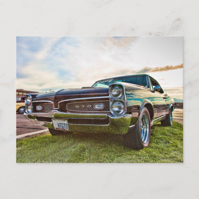 Carte Postale Pontiac GTO 1967 (Devant)