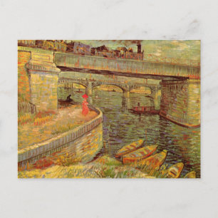 Carte Postale Ponts sur la Seine, Asnières par Vincent van Gogh