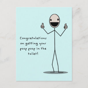 Carte Postale Poop Dans Les Toilettes
