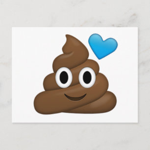 Carte Postale Poop Emoji