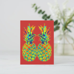 Carte Postale Pop Art ananas